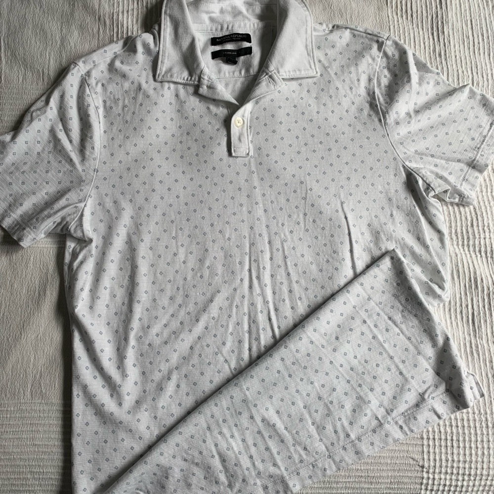 FLASH SALE Grey Print & Orange Polo Banana Republic Bundle - Picture 4 of 6